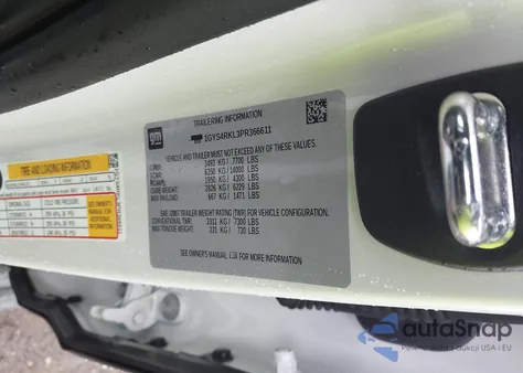 2023 Cadillac Escalade Esv Sport Platinum from USA, damaged, VIN 1GYS4RKL3PR366611